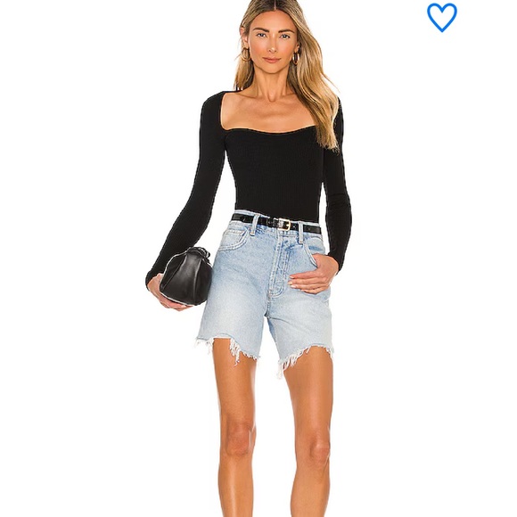 NWT - Superdown - Naomi Sweetheart bodysuit - black - M - Picture 5 of 6